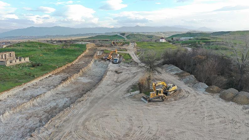 Construction of Horadiz-Jabrayıl-Zangilan-Aghband motorway, section km 81+000 ÷ 101+000